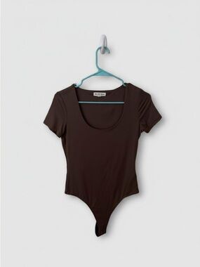Olive & Oak Short Sleeve Bodysuit - Brown